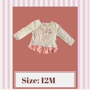 5/$25 Care bear long sleeve top size 12m
